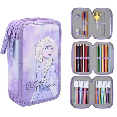 Produktbild von Trojposchodový školský peračník s náplňou Frozen