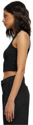 Productafbeelding van Urban Classics Top voor dames, cropped ribtop, zwart, maat M
