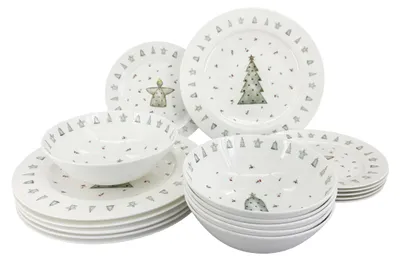 Obrázek produktu pro 18dílná vánoční jídelní sada talířů Advent - by inspire