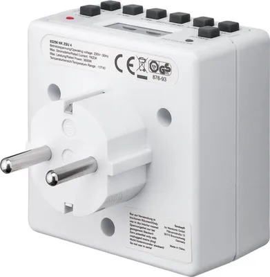 Obrázok produktu pre Goobay 93256, Denný / týždenný časovač, Biela, Digitálny, Tlačidlá, 12 h/24 h, IP20