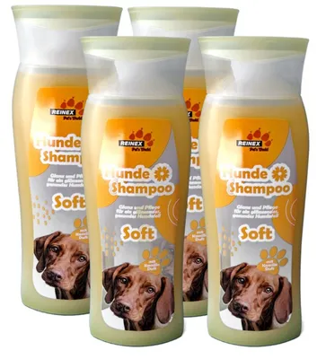 Produktbild von Reinex PET´S WORLD Hundeshampoo, Soft Kamilleduft, 4 Stück