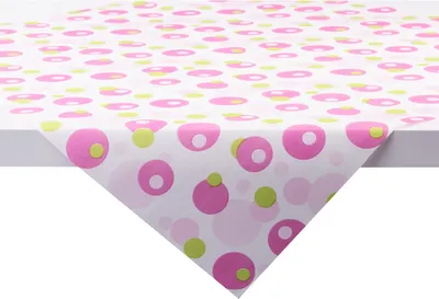 Produktbild von Sovie HOME Tischdecke Bubbles in Pink-Grün aus Linclass® Airlaid 80 x 80 cm, 1 Stück
