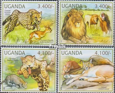 Produktbild von Briefmarken Uganda 2012 Mi 2805-2808 (kompl.Ausg.) postfrisch Raubkatzen