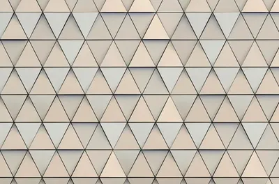 Produktbild von Sanders & Sanders Fototapete grafische Dreiecke Grau und Beige 424 x 280 cm