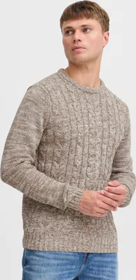 Produktbild von Solid SDPhilemon Herren Pullover Strickpullover Grobstrick Pullover mit Zopfstrick Rundhalsausschnitt 100% Baumwolle Regular fit