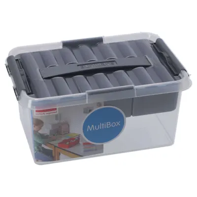 Immagine prodotto di Sunware Q-Line Opbergbox met Inzet 6L Transparant/Grijs