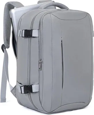 Produktbild von Famanu Rucksack wasserfest - Ideal als Handgepäck - Schwarz - 40x20x25 cm
