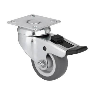 Obrázek produktu pro Walteco Přístrojové kolečko pro tvrdé podlahy, otočné s brzdou, průměr 50mm, nosnost 40 kg