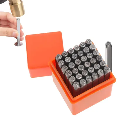 Stempel-Set 37-tlg., Buchstaben A-Z, Zahlen 0-9, 3 mm