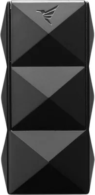 Produktbild von Colibri Quasar II 2er-Jet Flame - schwarzes Metall Feuerzeug mit Rundcutter