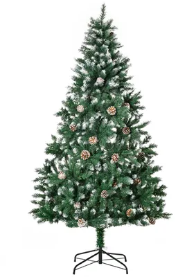 Productafbeelding van HHOMCOM Kunstkerstboom, 180 cm, dennenboom, kunstmatig, met 59 kegels