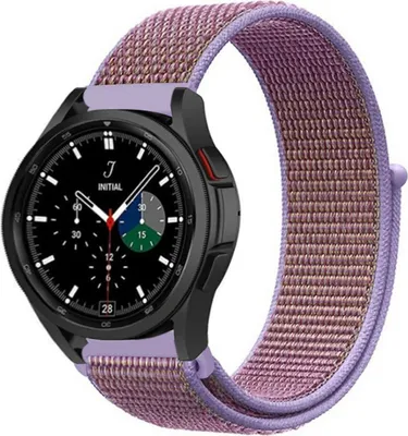 Produktbild von Strap-it Samsung Galaxy Watch 4 Classic 42mm Nylonarmband (Lila)