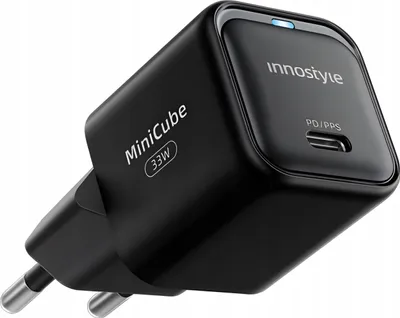 Zdjęcie produktu dla Innostyle Szybka Ładowarka Kostka USB-C 33W USB Typ C Gan II do Samsung LED