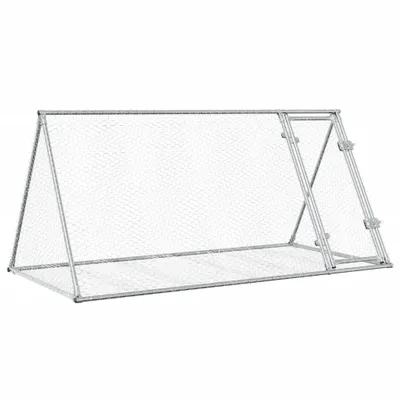 Produktbild von vidaXL Hasenstall Silbern 200x105x91 cm Verzinkter Stahl