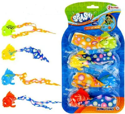 Produktbild von Tauchspielzeug Set für Kinder, 4 Stück mit unterschiedlicher Tauchgeschwindigkeit