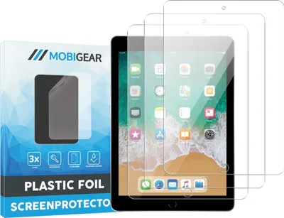 Produktbild von Mobigear iPad 5 (2017) Displayschutz Schutzfolie - Hüllenfreundlich (3er Pack)