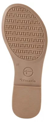Produktbild von Tamaris Damen Sandale aus Leder mit gekreuzten Riemchen 1-28139-44, Größe:40 EU, Farbe:Beige