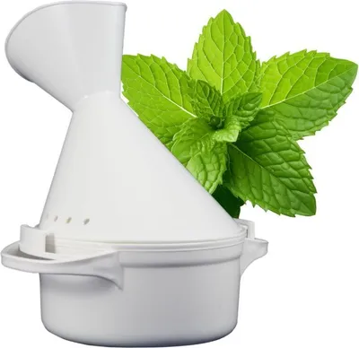Immagine prodotto di Efficace inalatore per un delicato sollievo delle vie respiratorie in plastica bianca in 2 pezzi
