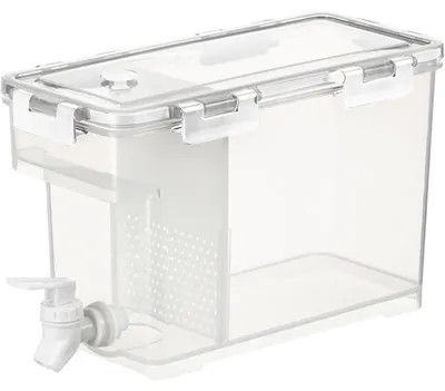 Produktbild von Getränkespender mit Zapfhahn und Trennwand, 3.5L, Weiß