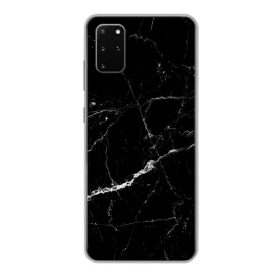 Produktbild von MuchoWow® Handyhülle Schutzhülle Hülle für Samsung Galaxy S20 Plus Marmor - Schwarz - Marmoroptik - Weiß - Luxus - Stein Silikon Softcase Handy Hülle - Hartschale