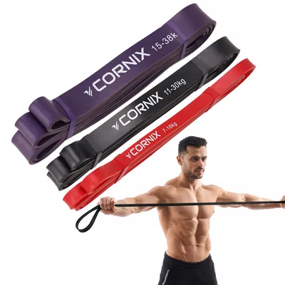 Produktbild von CORNIX POWER BAND Set 3 Widerstandsbänder für Klimmzüge