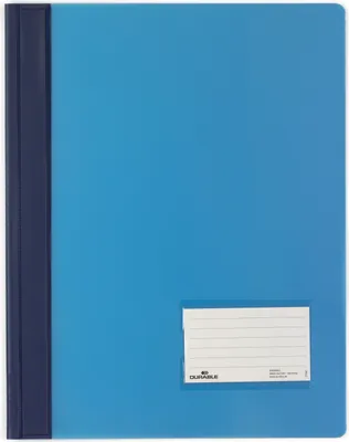 Produktbild von DURABLE Schnellhefter DURALUX® A4+ transluzent, 268006 blau