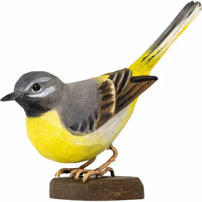 Produktbild von Wildlife Garden DecoBird Gebirgsstelze handgeschnitzt