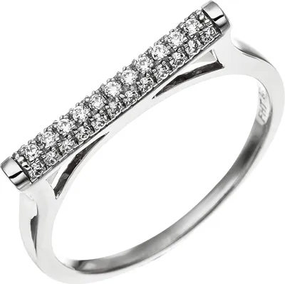 Produktbild von Gr. 56 Damen Ring aus 925 Sterling Silber mit 35 Zirkonia Silberring