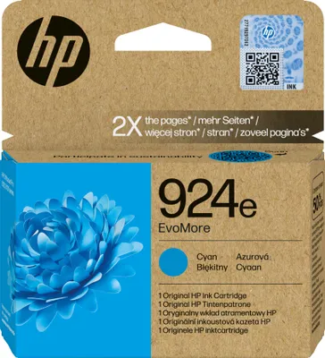 Image de HP EvoMore 4K0U7NE Tintenpatrone cyan No. 924e