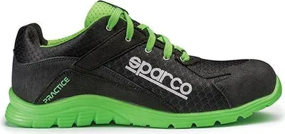 Image de Chaussure de sécurité S24 SPARCO Pratice - Noir vert - Taille 46 - 07517