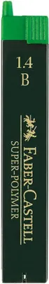 Image de FABER-CASTELL Feinmine Super-Polymer 1,4mm B 6minen 12Stk.