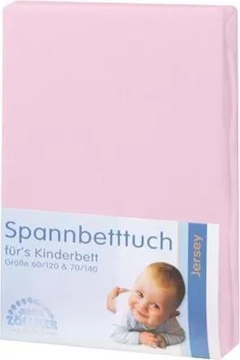 Produktbild von Julius Zöllner jersey ružové prestieradlo 70x140