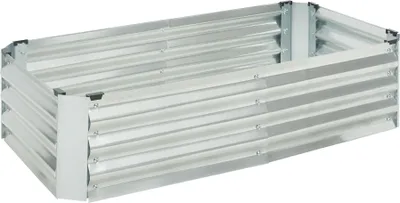 Produktbild von Pflanzbeet 'Celano' Hochbeet 120 x 60 x 30 cm Stahl Silber