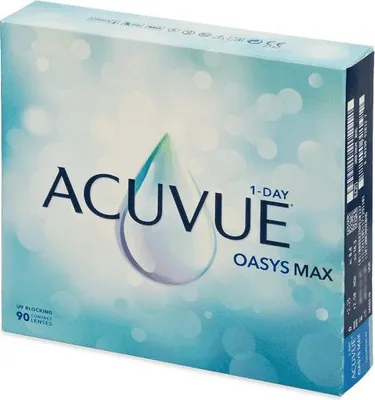Zdjęcie produktu dla Acuvue Oasys Max 1-Day (90 soczewek) Moc: -2.50, (BC): 9.00, DIA: 14.30