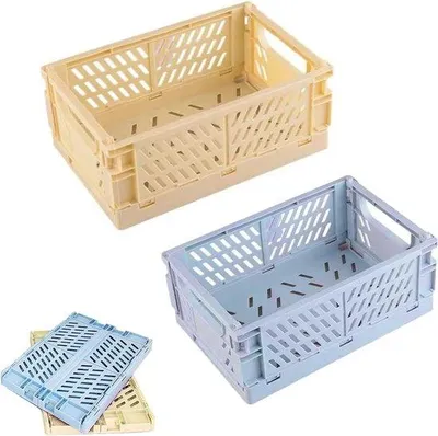 Zdjęcie produktu dla Skrzynki składane, z tworzywa sztucznego, solidne, mini, do kuchni, do szafki