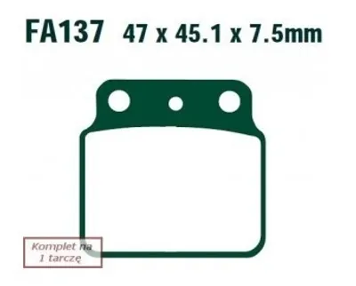 Produktbild von EBC Brakes Bremsbeläge Satz Bremsklötze FA137R