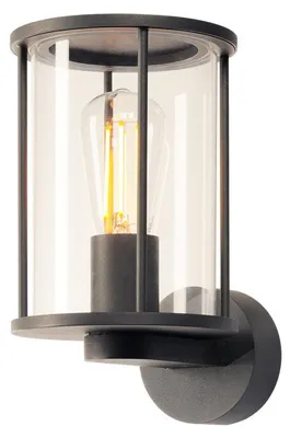 Obrázok produktu pre SLV 232045 PHOTONIA Nástenné svietidlo okrúhle antracitové číre sklo