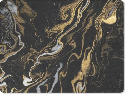 Produktbild von MuchoWow® Mauspad Mousepad Marmor - Silber - Gold - Abstrakt 40x30 cm - Mousepads - Maus Mat - Pad - Mausunterlage - Anti Rutsch