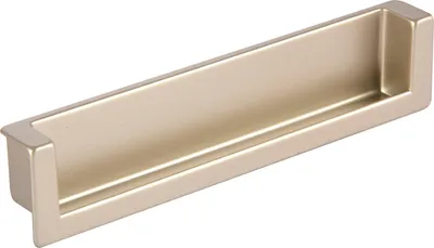 Produktbild von Muschelgriff Syrakus LA 128 Einlassgriff mit Einlassmaß 134x26,2mm, Zinkdruckguss neusilber