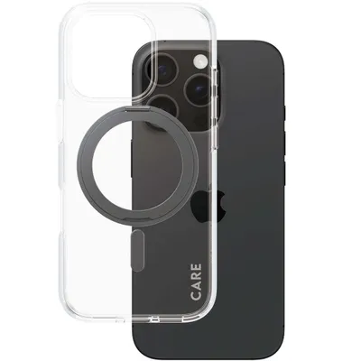 Produktbild von CARE by PanzerGlass Feature Case Transp. BK MagSafe iP 16 Pro