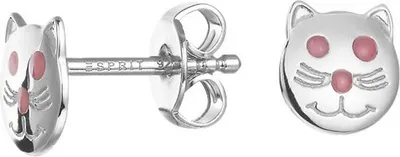 Produktbild von Esprit Kinder Ohrringe Ohrstecker Silber Katze ESER92542A000