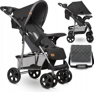 Produktbild von Faltbarer Kinderwagen 5-Punkt-Kinderwagen, Verstellbare Rückenlehne Und Fussstütze, Tasche Plus Rückenlehne Und Fussstütze, Tasche Plus