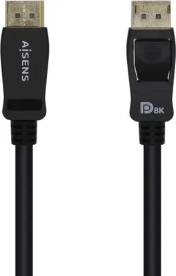 Produktbild von AISENS A149-0430, 0,5 m, DisplayPort, DisplayPort, Männlich, Männlich, 7680 x 4320 Pixel