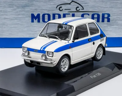 Produktbild von Fiat 126 (1972) weiß/blau MCG 1:18