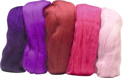 Image de Laine de carte mérinos 10 g 5 couleurs