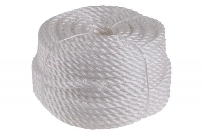 Produktbild von Seidenseil, 10 mm x 50 m, weiß