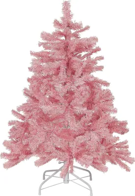 Produktbild von BELIANI Weihnachtsbaum 120 cm Rosa aus Kunststoff mit Ständer Weihnachtszeit Weihnachten Wohnzimmer Modern