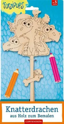 Produktbild von Knatterdrachen aus Holz zum Bemalen