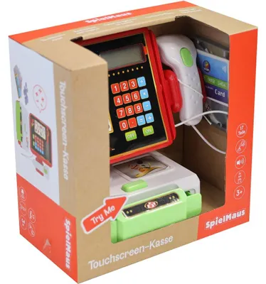 Productafbeelding van SpielMaus Touchscreen kassa voor kinderen, registrekassa met scanner, licht en geluid