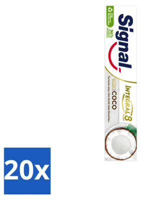 Productafbeelding van 20 x Signal Integral 8 Nature Elements Kokostandpasta - 75 ml - Voordeelverpakking - 20 stuks